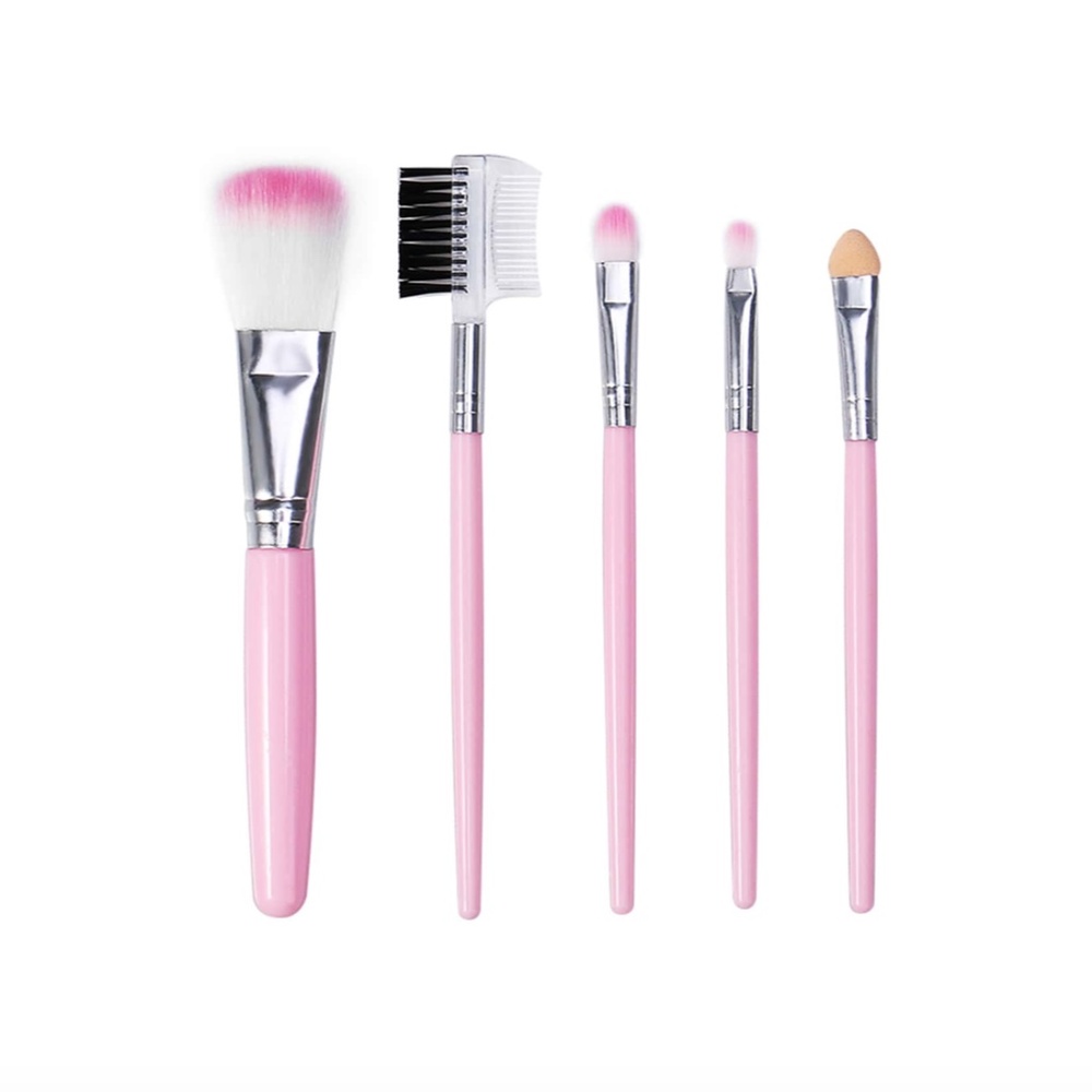 RESTOCK❕Travel Size Baby Pink Makeup Brush Set💗